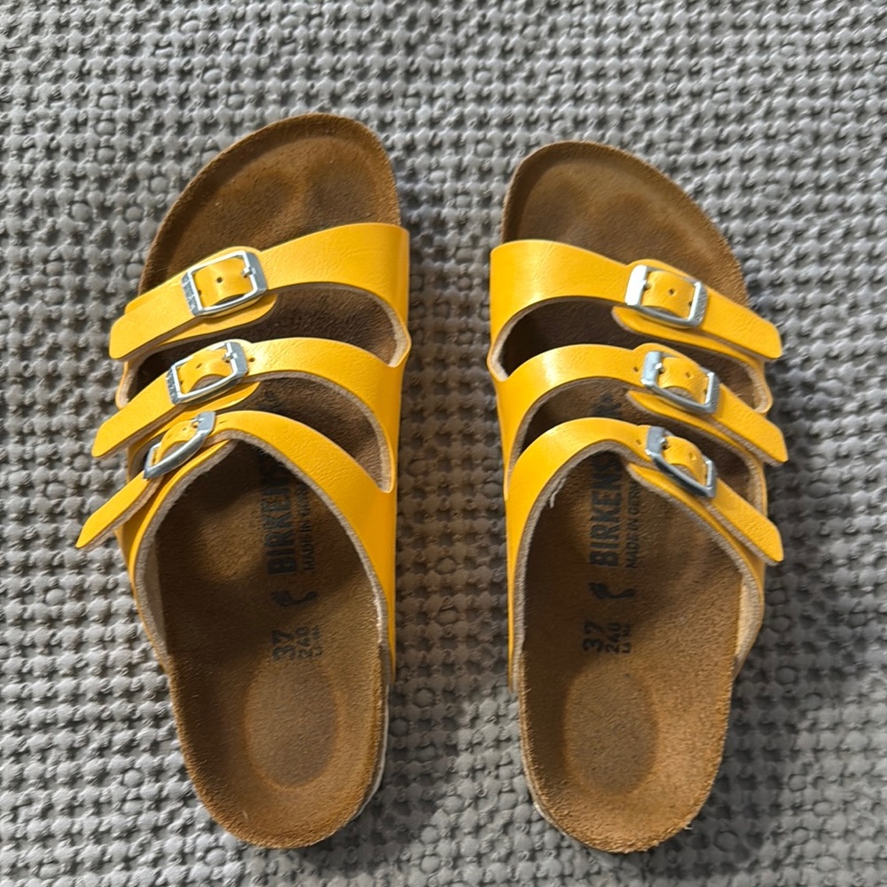 Birkenstock Yellow Sandals